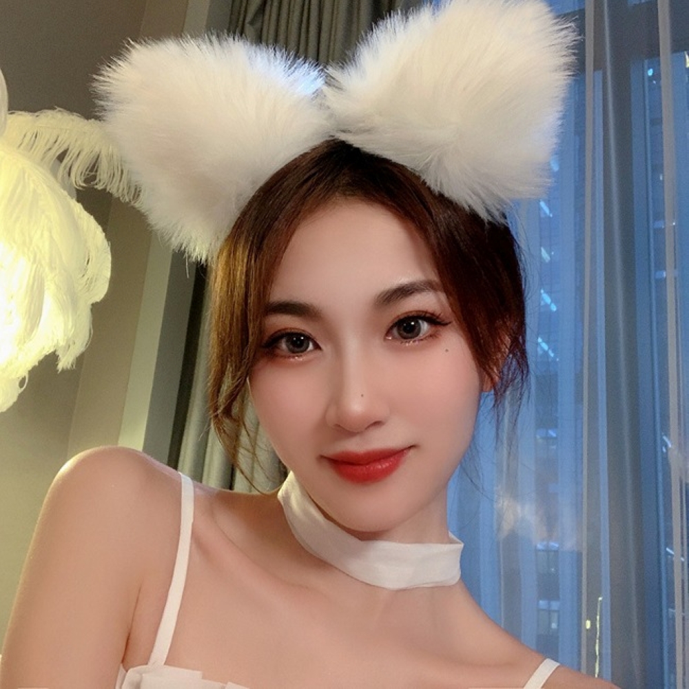 고양이귀 코스튬 파티 머리띠 - 메인 이미지