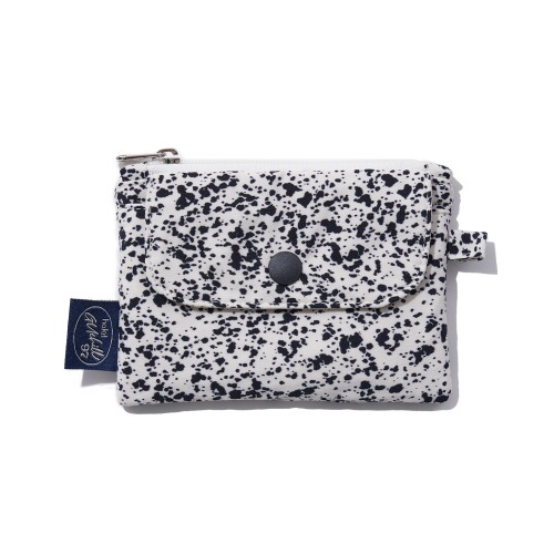 hakit97 Ink Drop card wallet White Ink - 상품 이미지