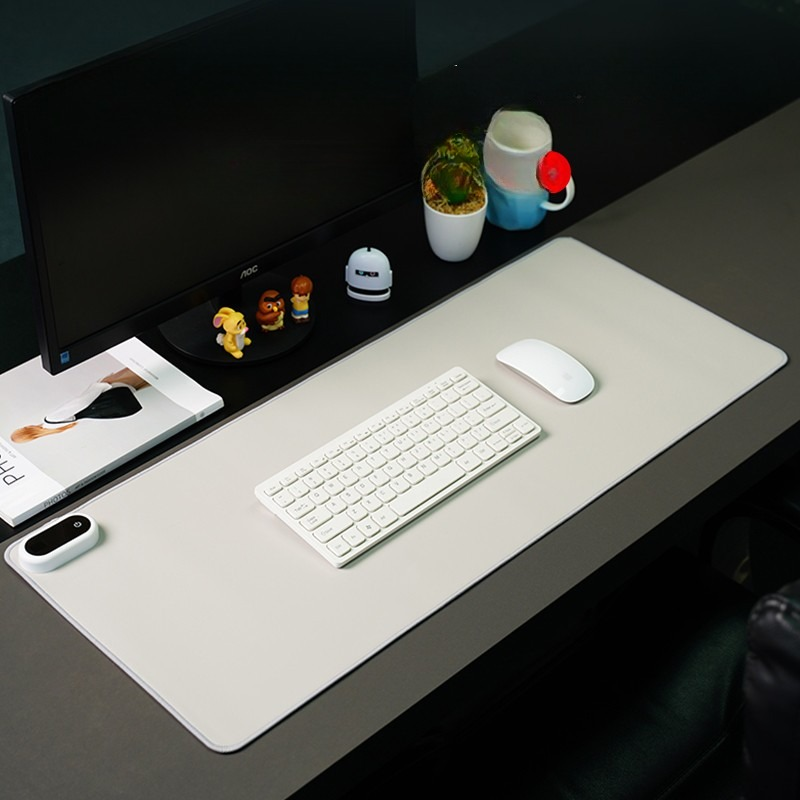 발열 데스크온열매트 USB 온열마우스패드 사무실 장패드 대형 온열장패드 화월백 일반 60x36cm - 메인 이미지