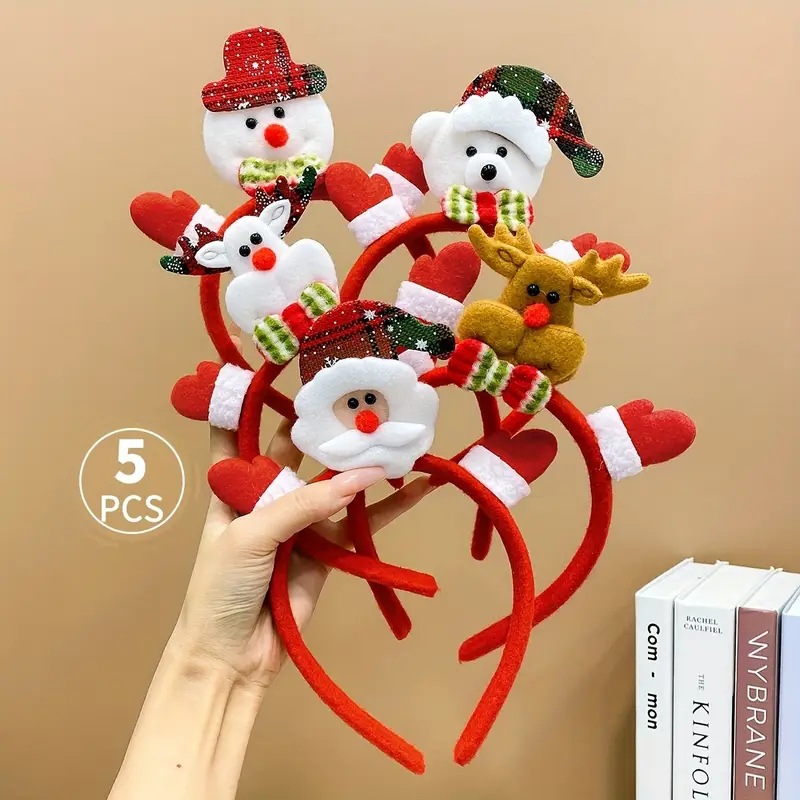 크리스마스 머리띠 모음 / 크리스마스파티 산타복 연말파티 헤어밴드 - 상품 이미지