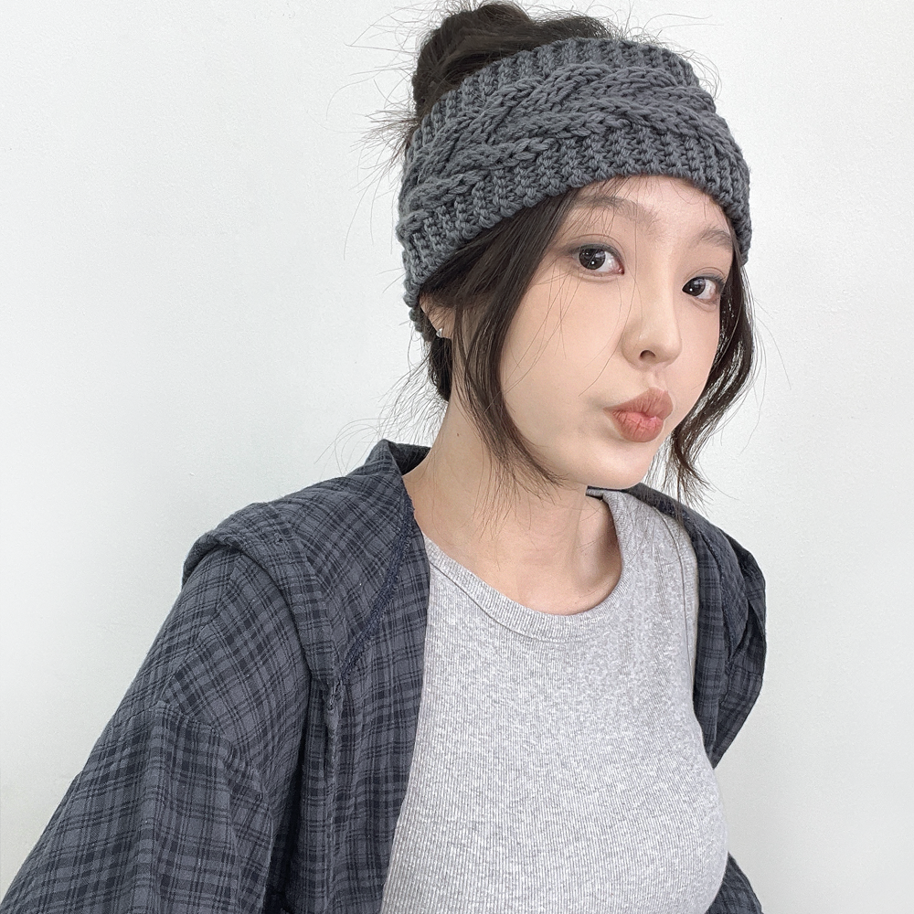 트위스트 꽈베기 여성 가을 겨울 와이드 니트 머리띠 헤어밴드