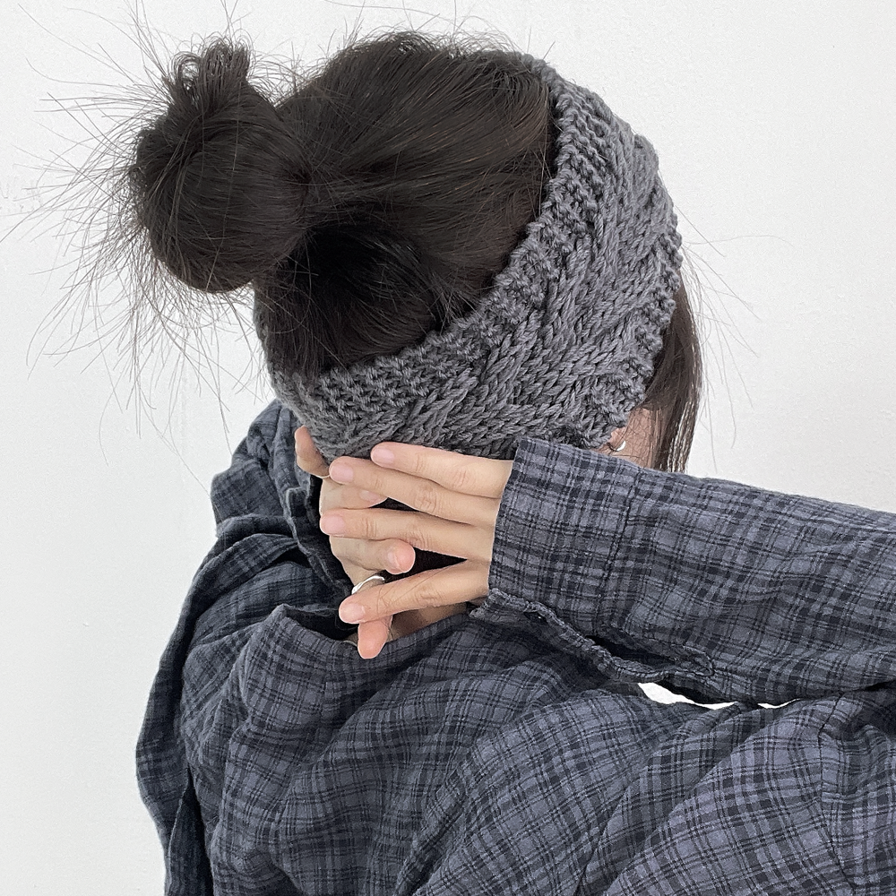 트위스트 꽈베기 여성 가을 겨울 와이드 니트 머리띠 헤어밴드