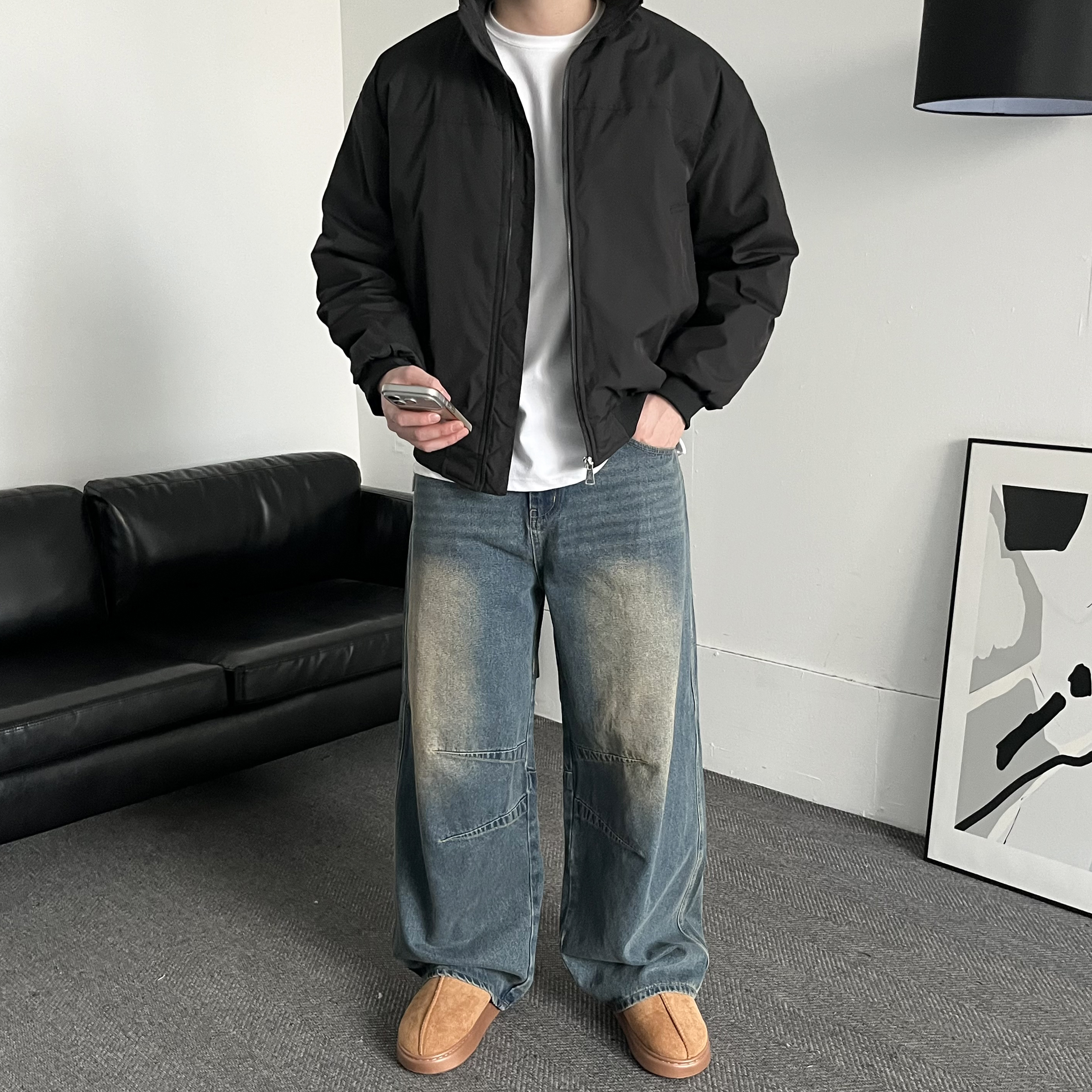 패딩점퍼 항공점퍼 블루종 MA-1 - 상세 이미지 2