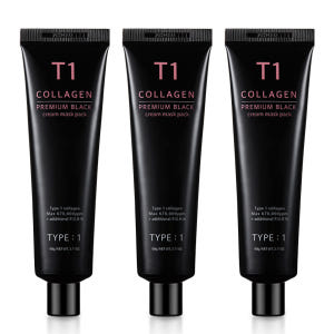티원콜라겐 프리미엄 블랙 크림 마스크팩 60g x 3세트 솔직 후기 | 피부 타입별 분석 - 상품 이미지 1