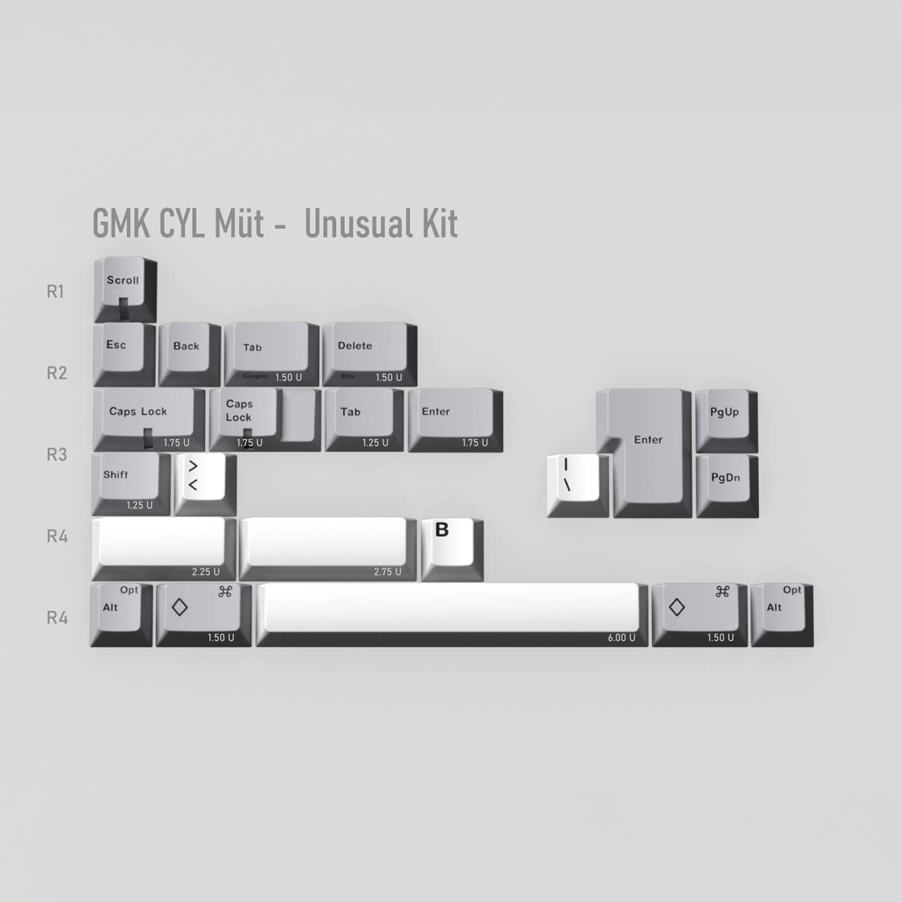 GMK CYL Müt 키캡 추가구성 - 상품 이미지