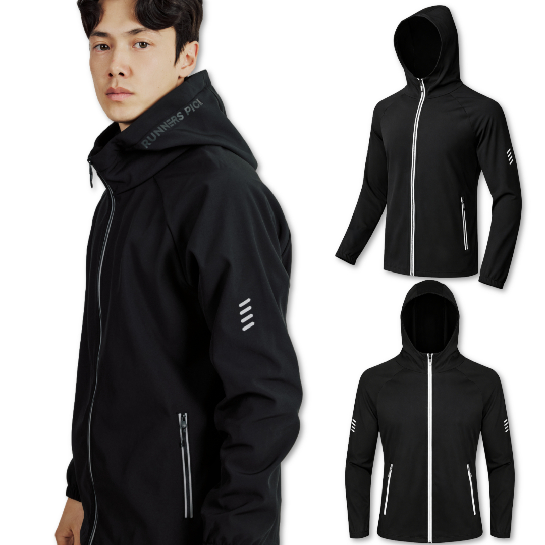 러너스픽 플렉스웜 윈터 러닝 자켓 기모 방한 점퍼 제품 이미지