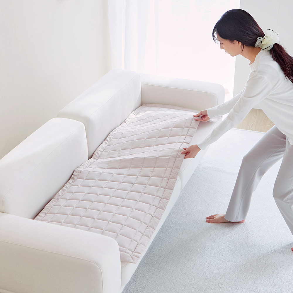 돈무브 쇼파패드 3인용 방석 쇼파매트 돌 깔개 겨울 논슬립 멜란지베이지