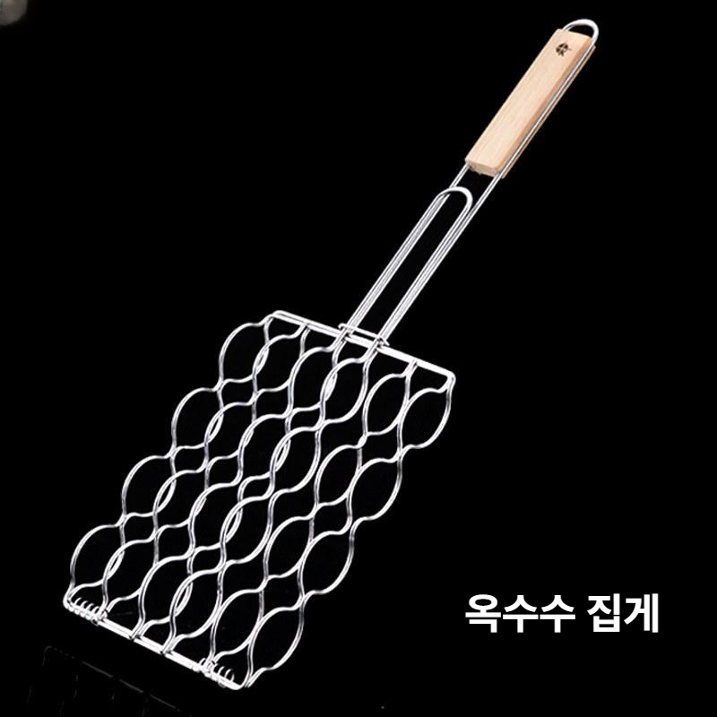 스테인레스 바베큐 요리 도구 주방 클립 대형 가정용 야외용 옥수수 꼬치 집게 - 상세 이미지 5