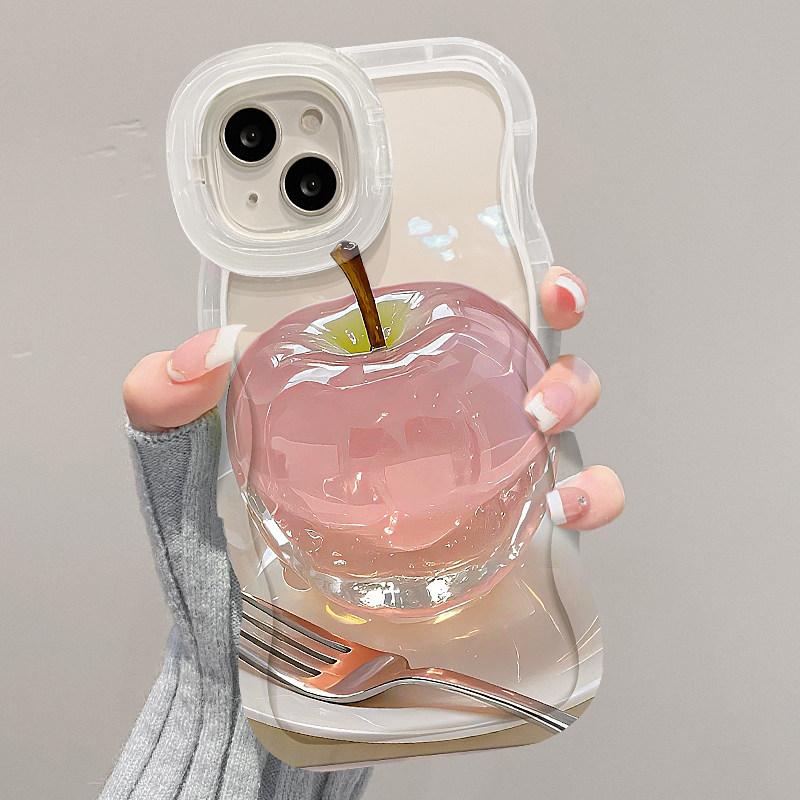 폰13 투명 실리콘 듀얼스탠드 애플 보호케이스 투명 크리스탈 애플 iPhone 16 - 상세 이미지 3