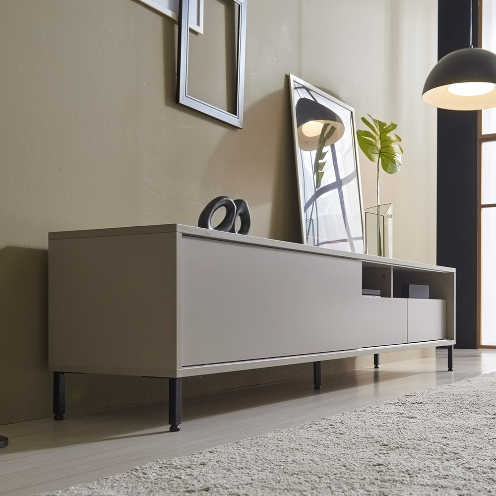 장인가구 미라즈 1800 TV 캐비닛 티비다이 선반 거실장