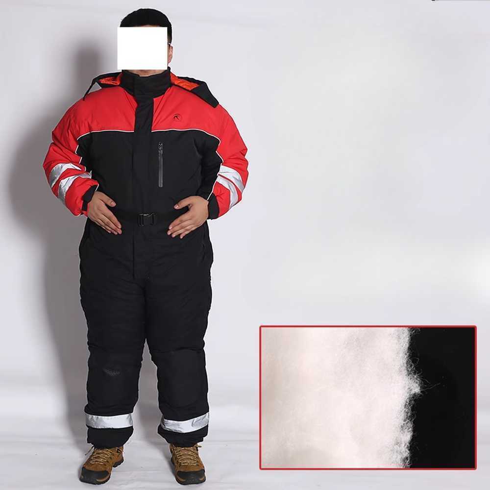 스즈키복 방한복 겨울 작업복 보온 상하의 야외용 A형 블랙(M-4XL) - 상세 이미지 4