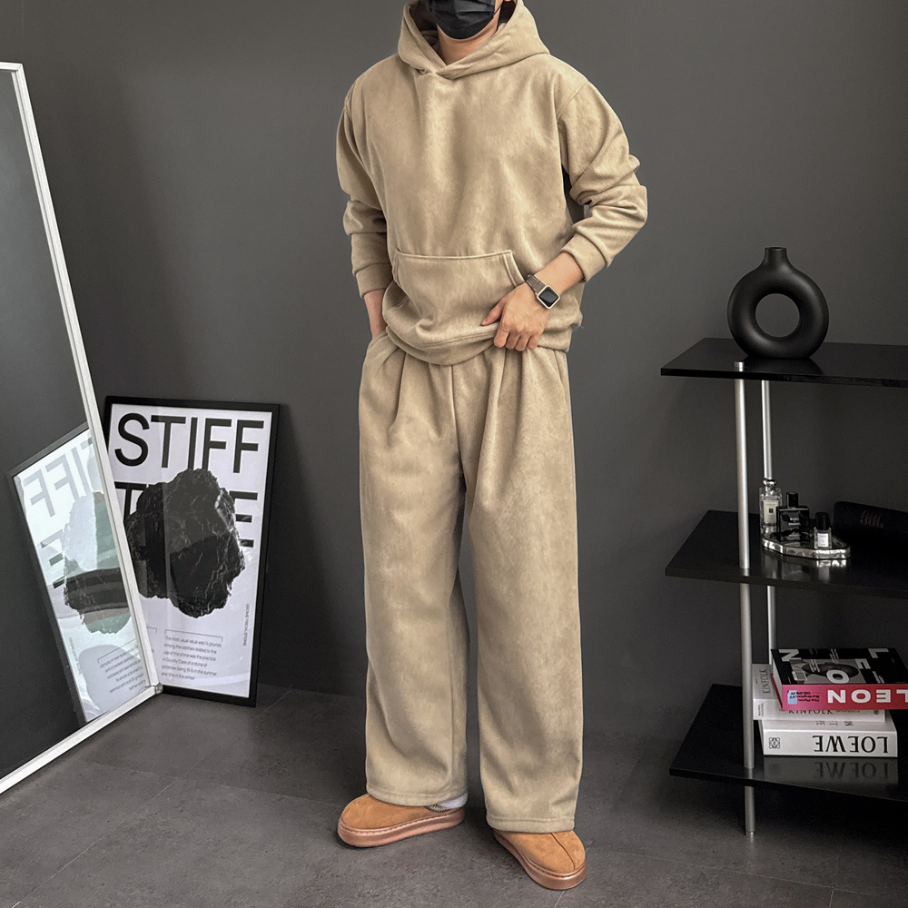 남자코듀로이세트 남자셋업 기모트레이닝복세트 기모후드셋업 - 상세 이미지 3