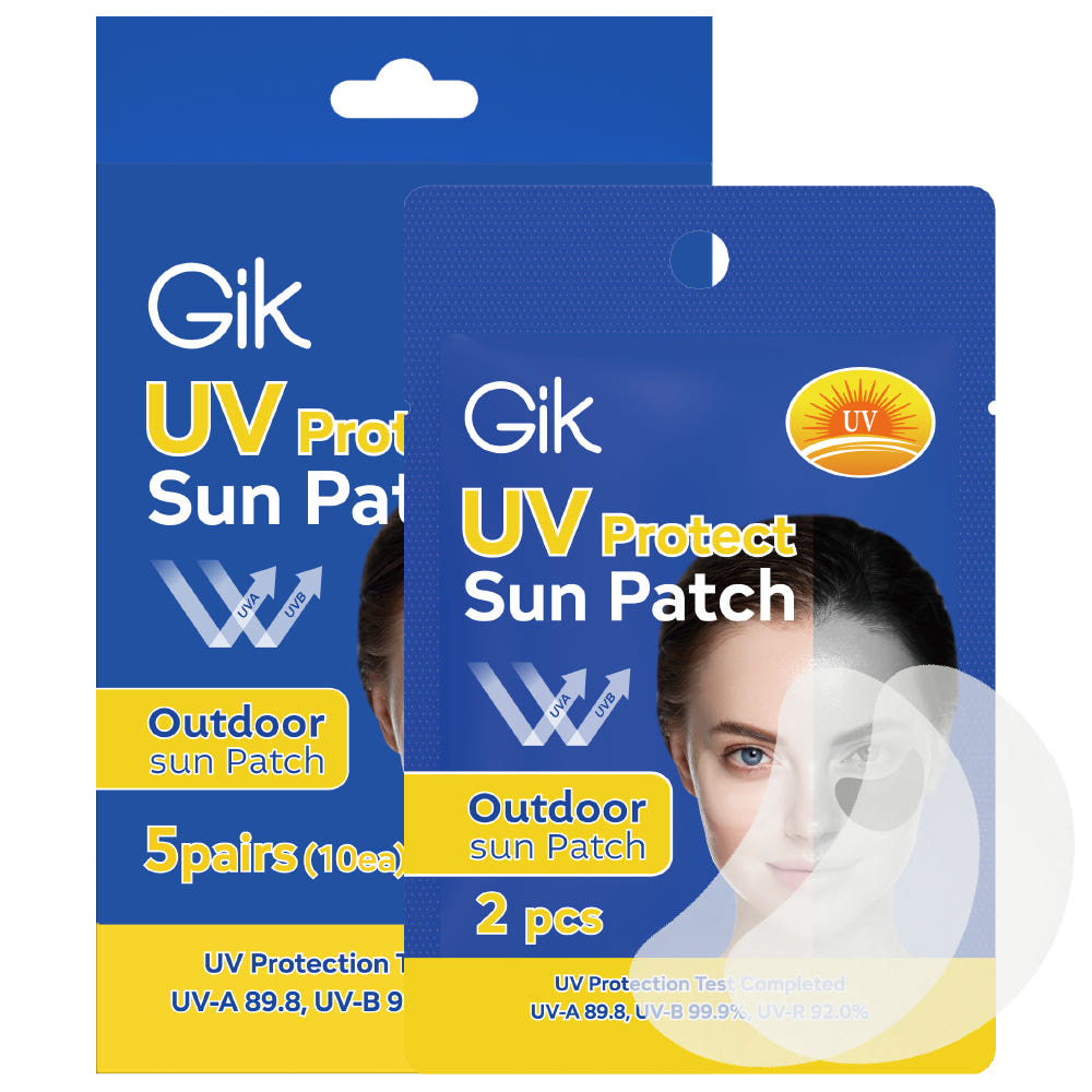 GIK UV 자외선 차단 아웃도어 프로텍션 골프 투명 썬 패치 5회분 (10패치) - 상품 이미지