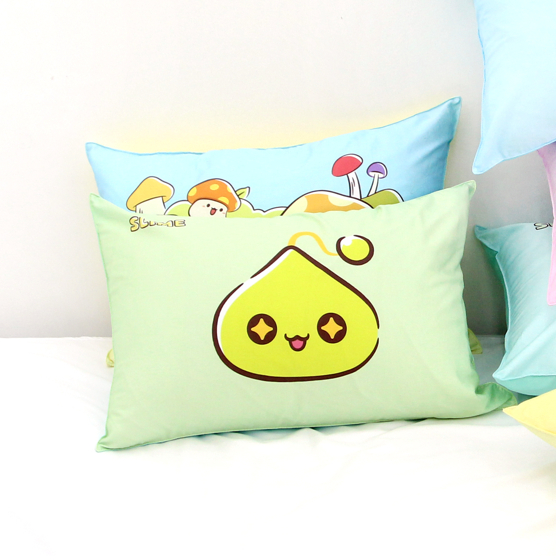 메이플스토리 순면 베개커버 슬라임