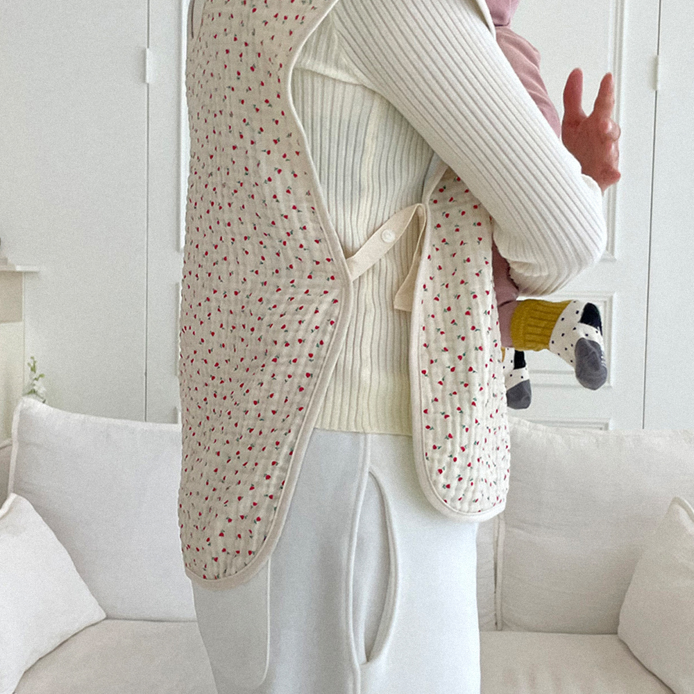 베이비소풍 방수 엄마 턱받이 / 엄턱 육아 앞치마 수유 트림 패드 육아조끼