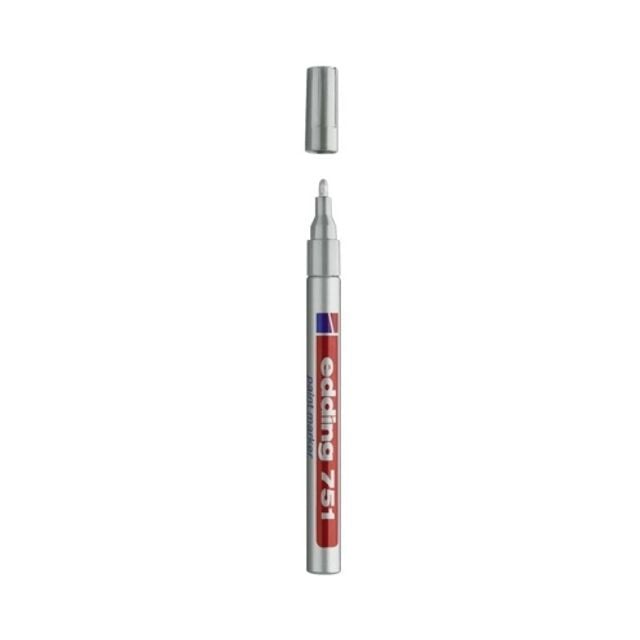 에딩펜 751 페인트마카 은색 1-2mm 갑(10개입) - 상품 이미지