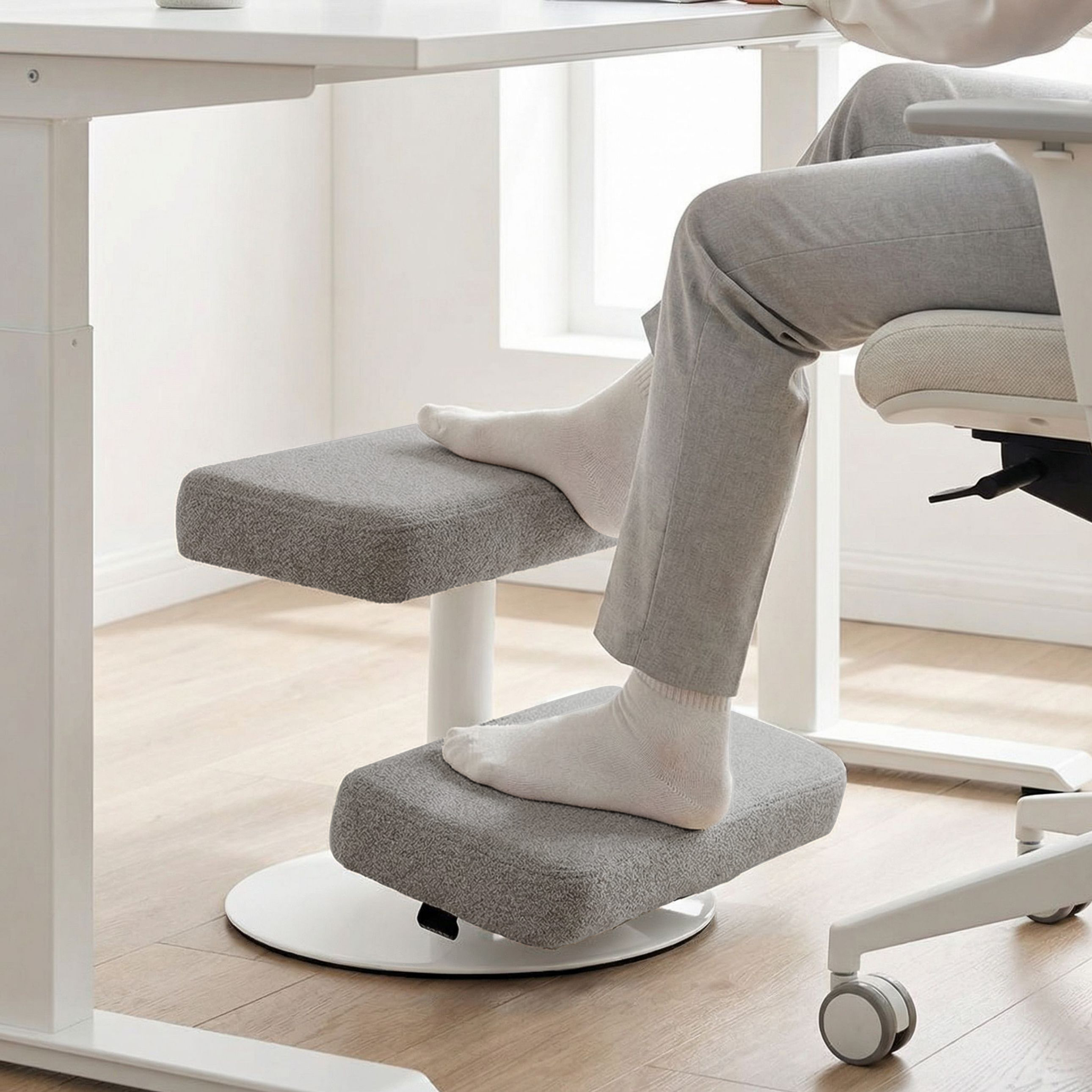 올인홈 책상 발받침대 발판 사무실 컴퓨터 2단 쿠션 발받침 다리받침대 풋레스트 타워형
