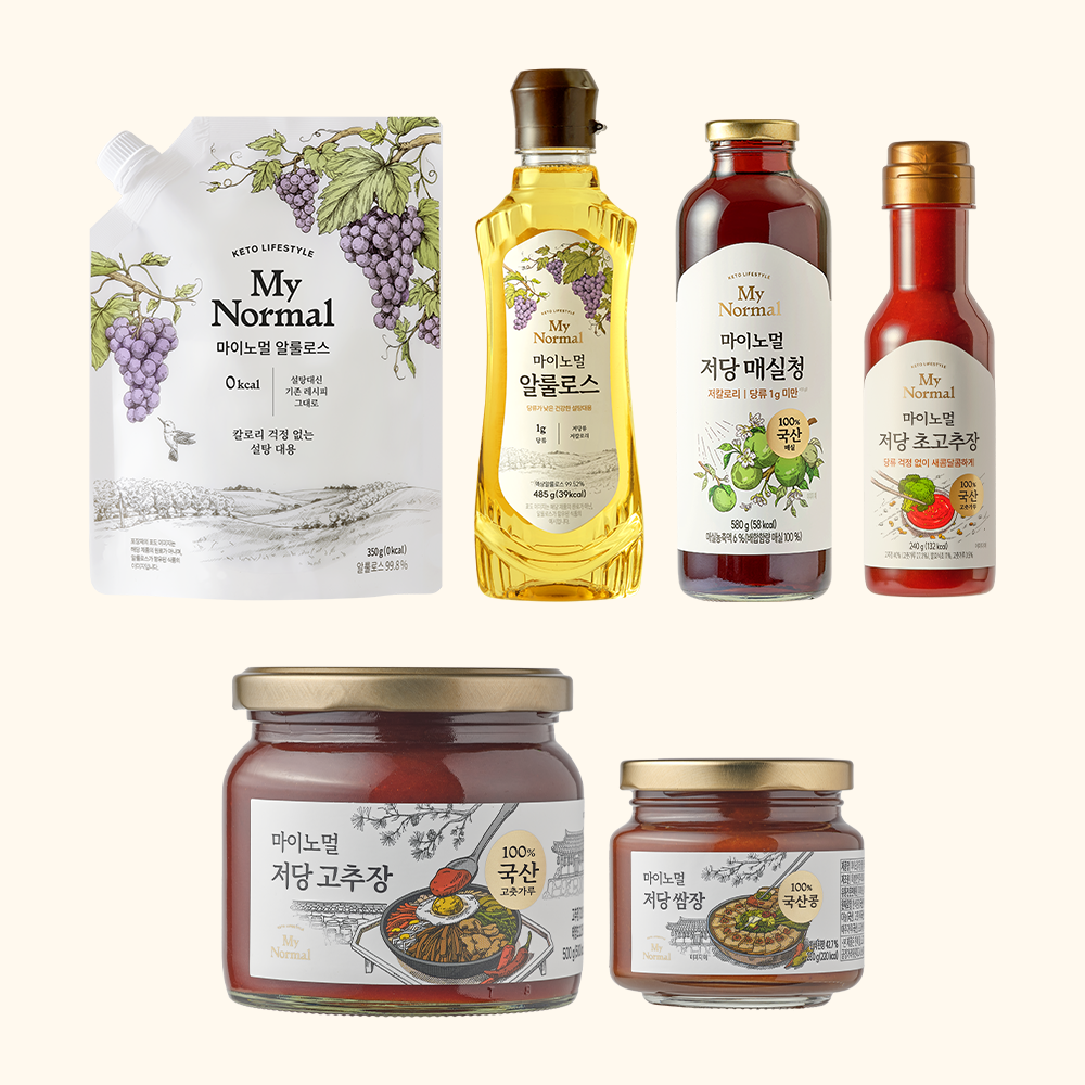 마이노멀 저당 한식 양념 고추장 쌈장 저당 저칼로리 매실청 알룰로스 2개 이상 골라담기
