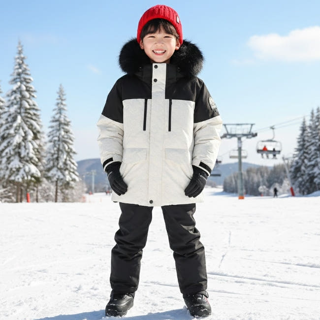블랙야크키즈 공용 겨울 아웃도어 방풍 눈썰매 스키 덕다운 아동 패딩점퍼