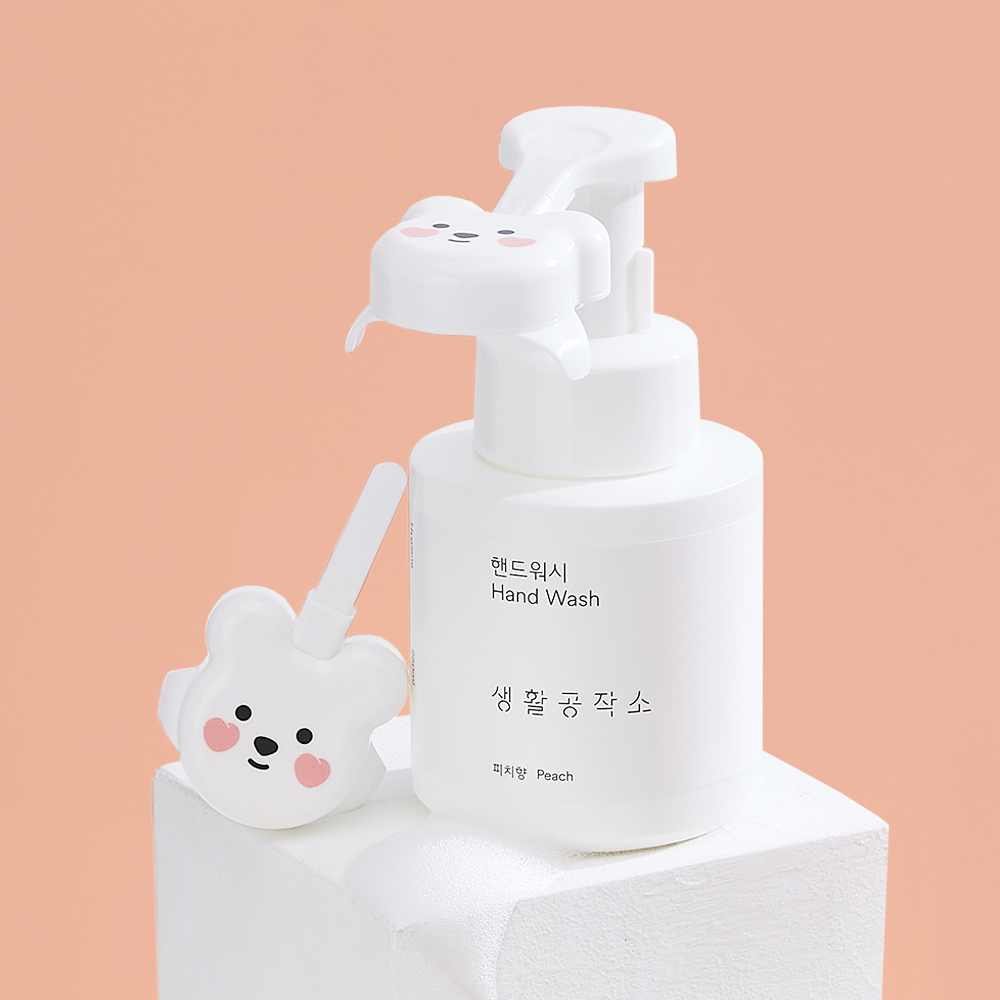 생활공작소 핸드워시 본품 250ML 3개 + 생곰이 거품툴 피치 1개 - 상품 이미지