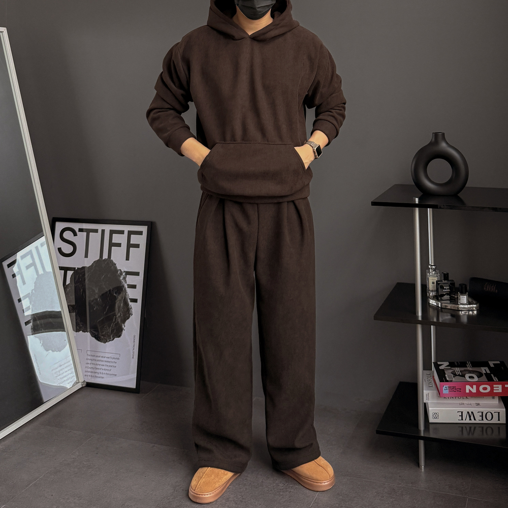남자코듀로이세트 남자셋업 기모트레이닝복세트 기모후드셋업 이미지 6