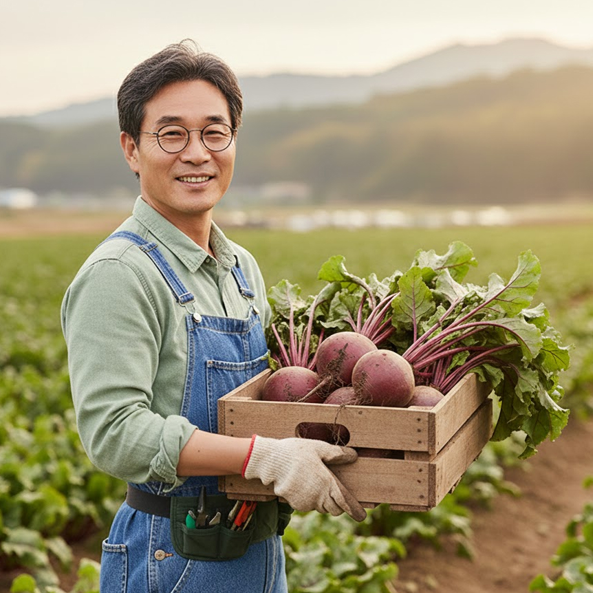 산지직송 제주도 신선한 특상품 고당도 레드비트 2kg, 1개 - 상품 이미지
