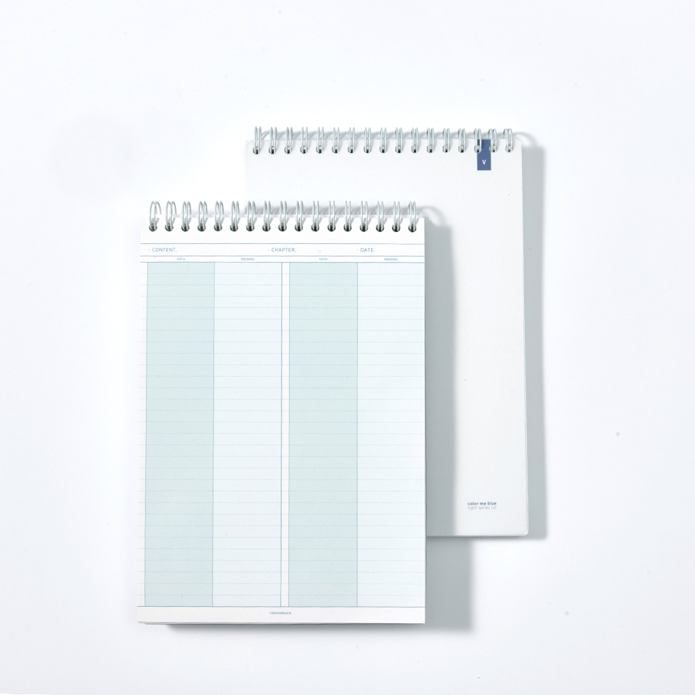 컬러미블루 A5 보카 영어단어장 암기카드 상철 스프링 글씨연습장 실사용 후기 | 효과 있을까? - 대표 이미지