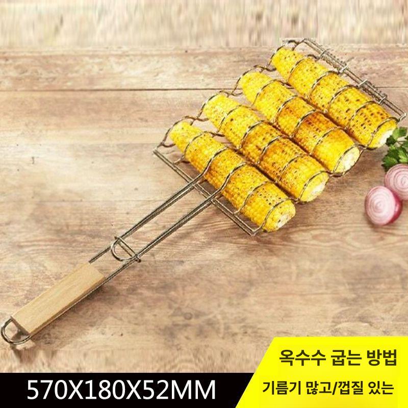 스테인레스 바베큐 요리 도구 주방 클립 대형 가정용 야외용 옥수수 꼬치 집게 - 상품 이미지
