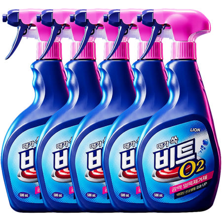 라이온코리아 비트 O2 스프레이 강력 얼룩제거제 500ml 5개