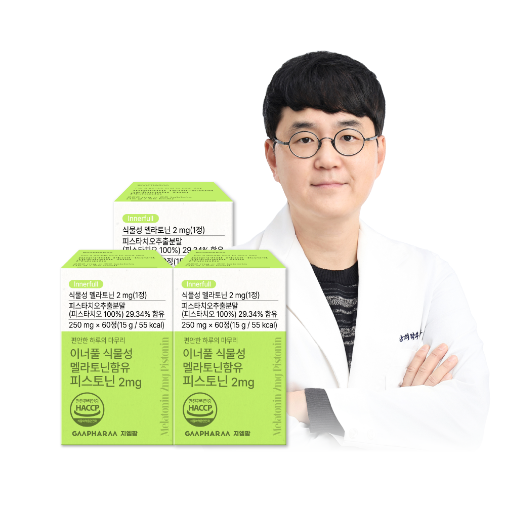 이너풀 식물성 멜라토닌함유 피스토닌 2mg 60정, 3개 제품 이미지