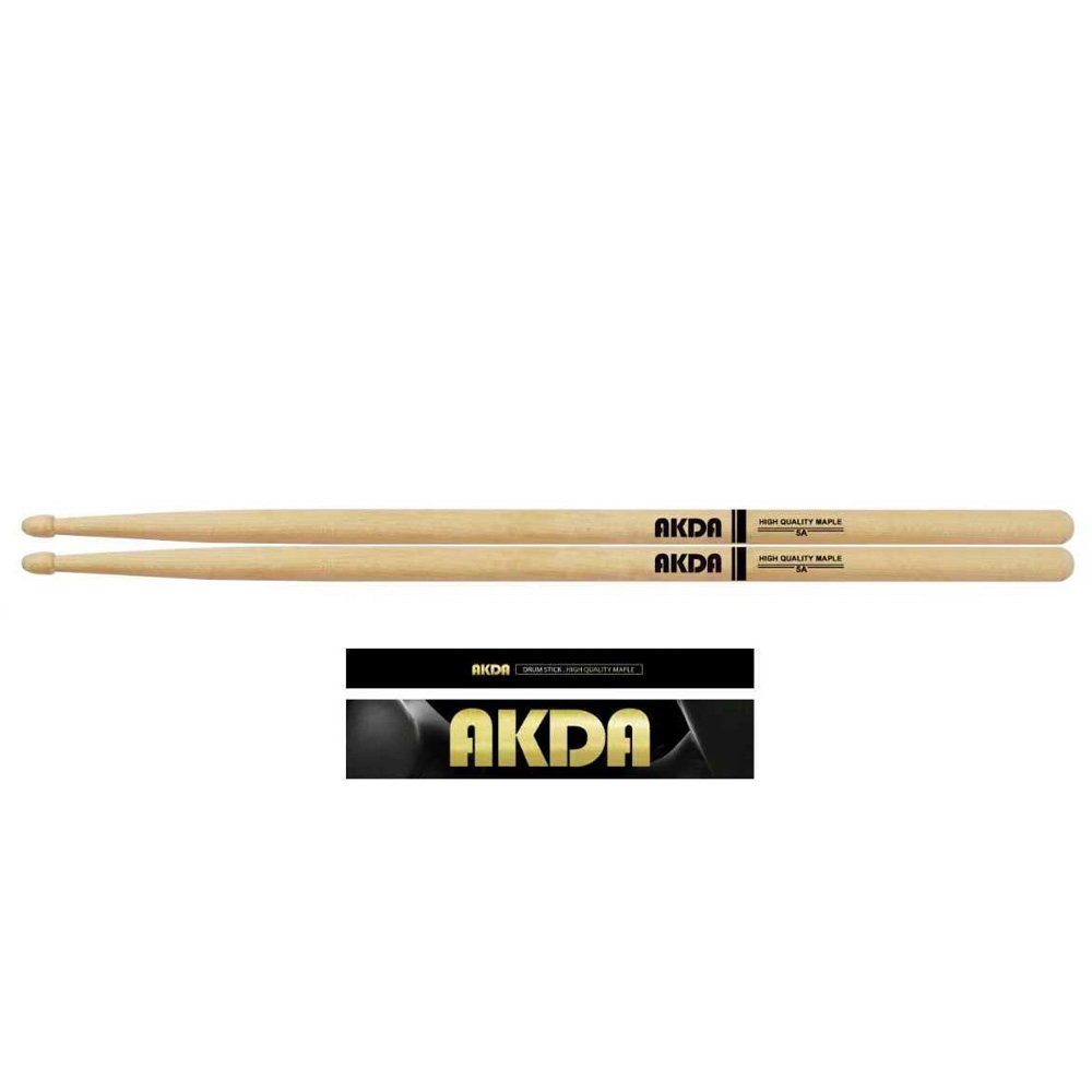 AKDA 5A 메이플 드럼스틱 세트 드럼채 3+3 총 6세트 이미지 2