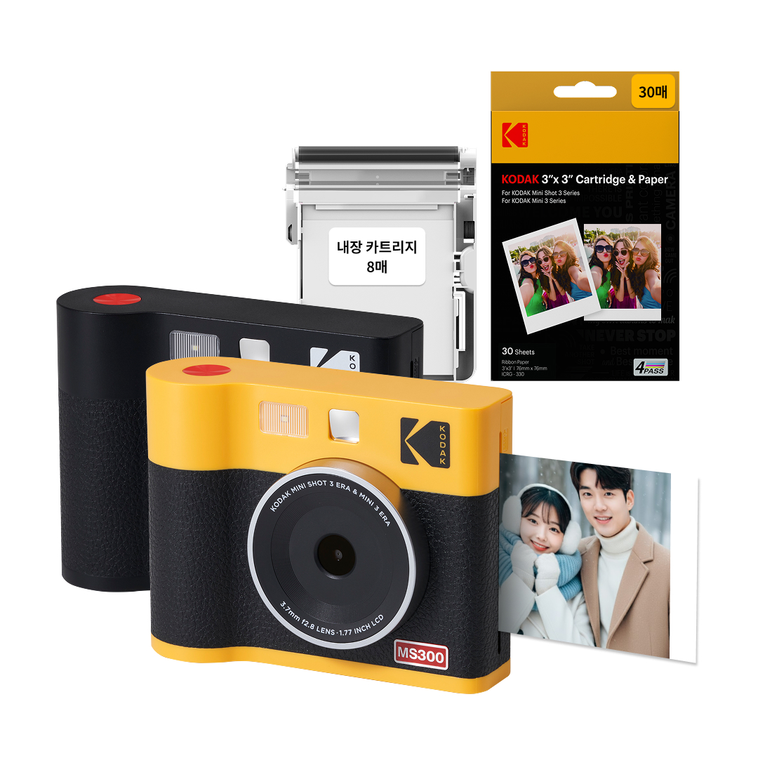 코닥 포토프린터 필름카메라 미니샷 3 ERA + 카트리지 38매 번들 MS300 제품 이미지