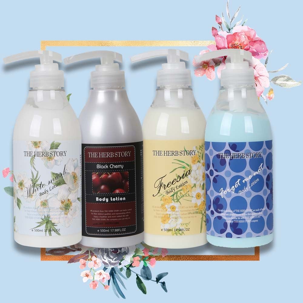 더허브스토리 고보습 대용량 바디로션 500ml 10. 로즈 - 메인 이미지