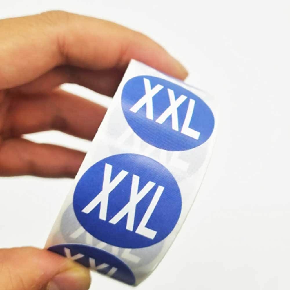 사이즈표기 스티커 표기 사이즈 컬러형 XXL - 상품 이미지
