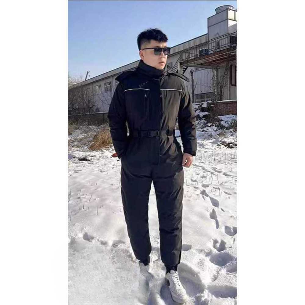 배달 방한복 스즈키복 겨울 현장 작업용 보온 의류 L (50-60kg) 블랙 - 상세 이미지 2
