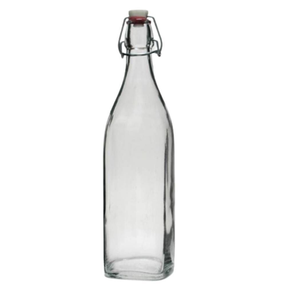 사각 스윙유리병 1000ml 오일용기 시럽병 들기름병 - 상품 이미지