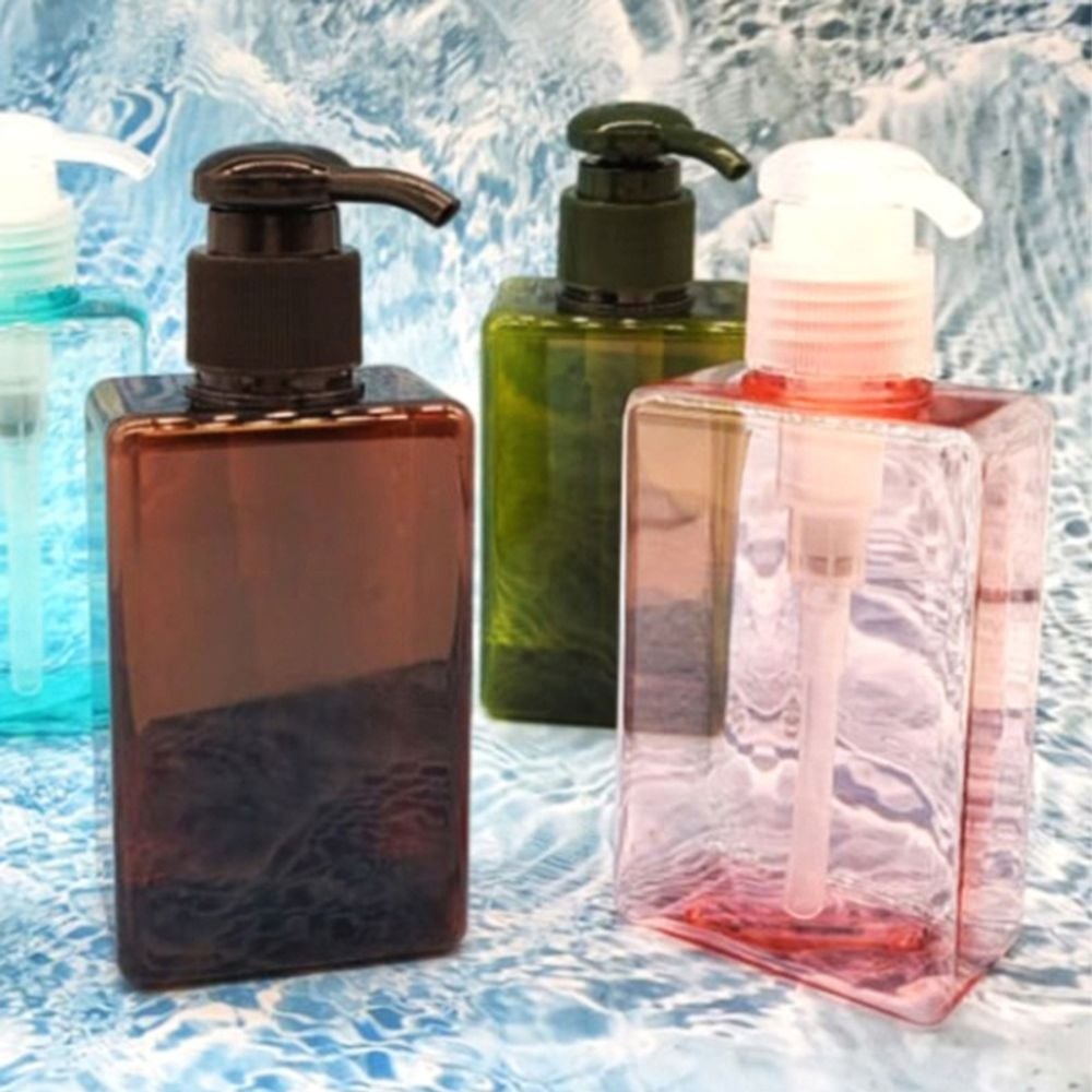 샴푸공병 재사용 플라스틱 퍼프 디스펜서 150ml 핑크 - 상품 이미지