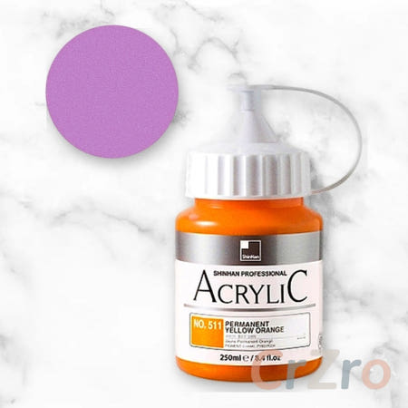 나랑다랑해협력사 신한 아크릴 물감 라일락 보라색 500ml 전문가용 미술 도구 드로잉 화구 낱개