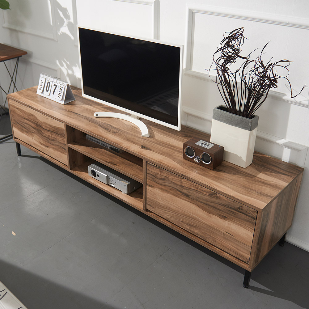 장인가구 체르니 1800 수납 티비 선반형 TV다이 높은 거실장