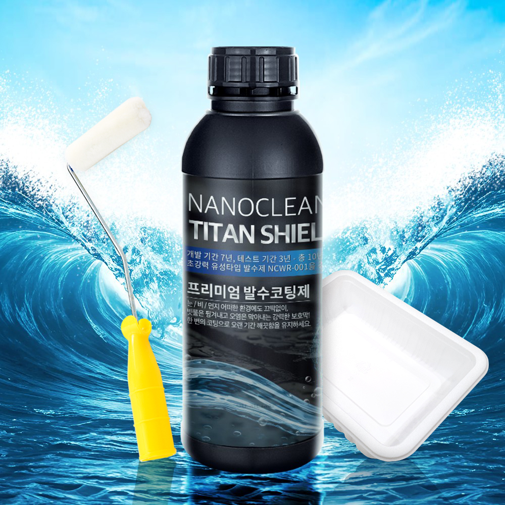 [NEW] 나노클린 타이탄쉴드 유성발수제 방수페인트 건물외벽 코팅방수제 침투형방수액 투명, 1L, 1개 이미지 3