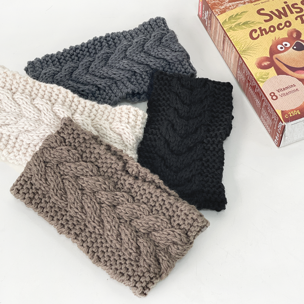 트위스트 꽈베기 여성 가을 겨울 와이드 니트 머리띠 헤어밴드