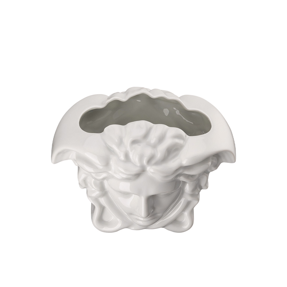 [베르사체] 메두사 그란데 화병 화이트 1p (15cm) - 상세 이미지 2