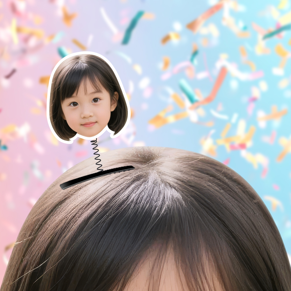 얼굴 머리핀 응원 콘서트 토퍼 케이크토퍼 승진 생신 생일 이벤트 장식 이미지 1