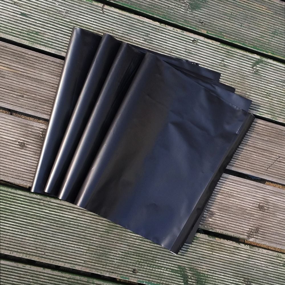 택배 봉투 (HDPE) 6호 25cmX35cm +4cm -검정 100매 - 메인 이미지