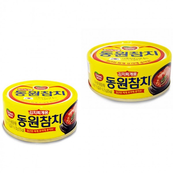 통조림 김치찌개용 동원참치 찌개요리용 참치 캔 얼큰한 김치찌개 동원 찌개용 - 상품 이미지