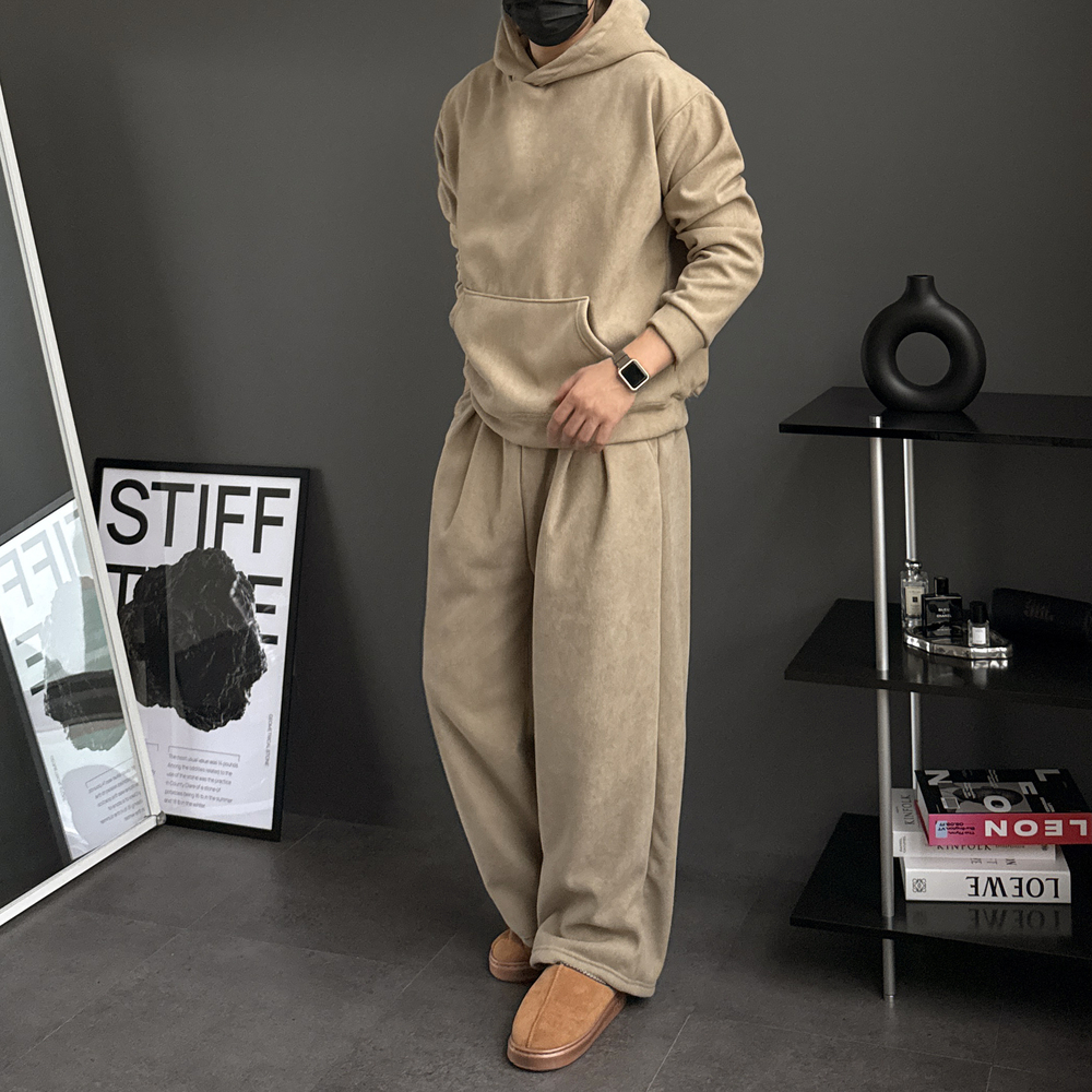 남자코듀로이세트 남자셋업 기모트레이닝복세트 기모후드셋업 - 상세 이미지 4