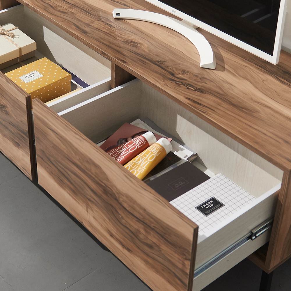 장인가구 체르니 1200 TV 티비 다이 서랍형 높은 거실장