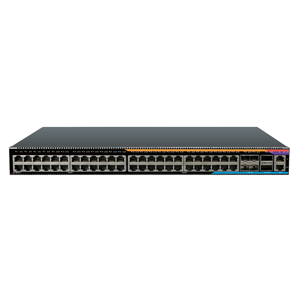 넥스트유 베이넥 MC1 48포트 2.5기가비트 TP + 4포트 25G + 2포트 100G L3 이더넷 스위칭허브 - 상품 이미지