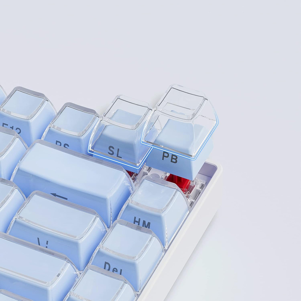 기계식 키보드 키캡 추천 크리스탈 블루 젤리 키캡 이중사출 키캡