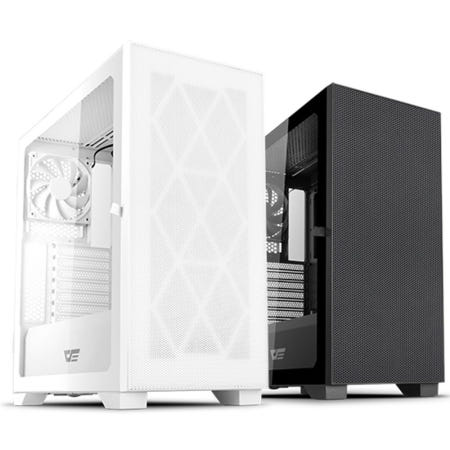darkFlash 컴퓨터케이스 PC본체 (ATX) 미들타워 DK1000 MESH 강화유리(화이트)